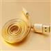 کابل انتقال داده Micro USB ریمکس مدل Golden Noodle Style طول 1 متر